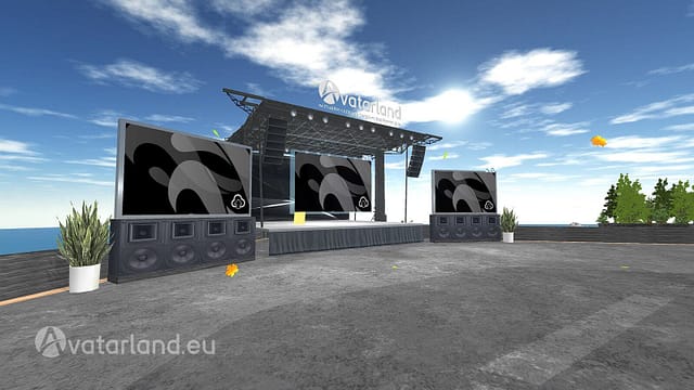 AVATARLAND Island 3D powered by Virbela - Stage on Roof